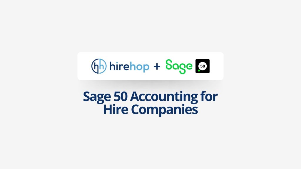 Sage 50 Accounting for Hire Companies | Hirehop