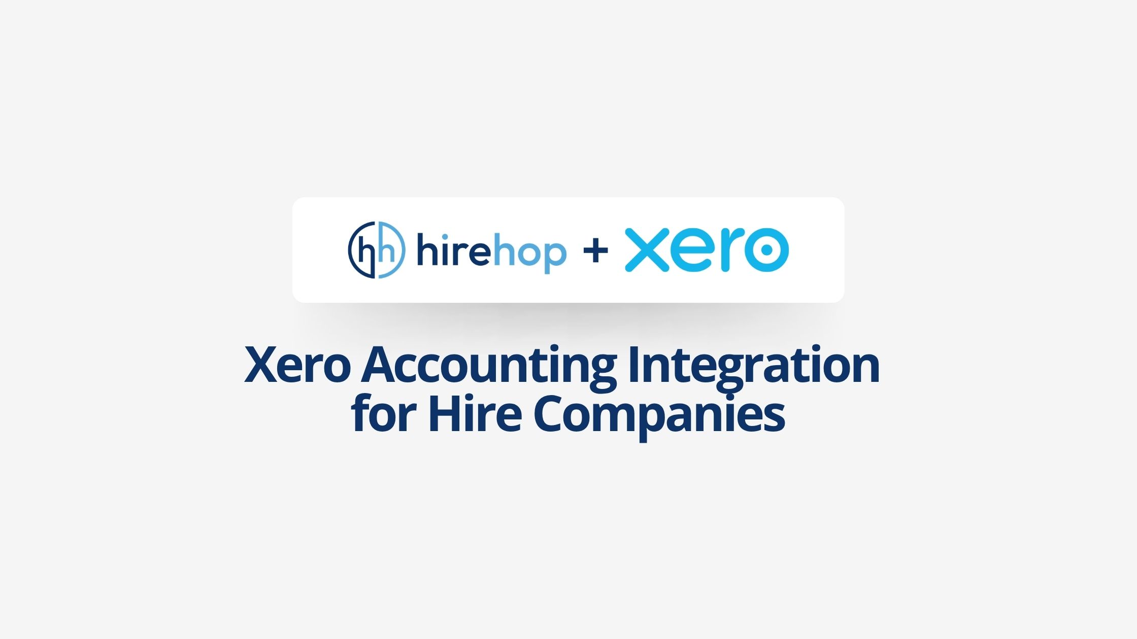 Xero Accounting Integration for Hire Companies | Hirehop